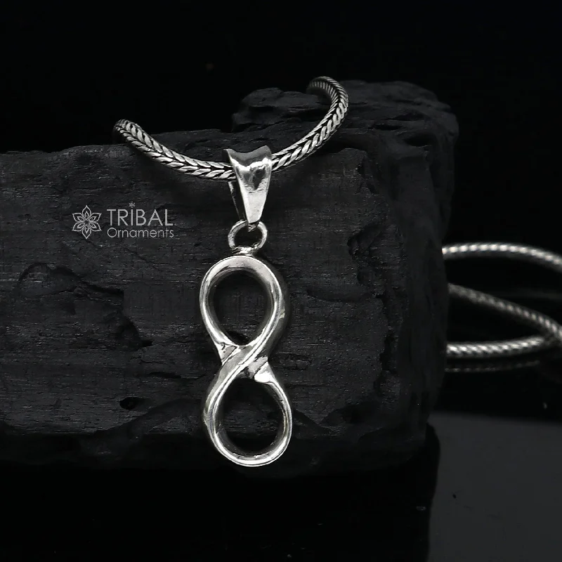 925 sterling silver unique design infinity pendant locket for boys and girls nsp702