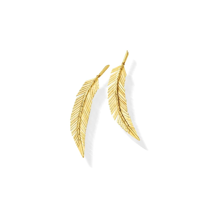 FEATHER Drop Earrings Medium