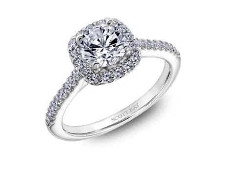 Scott Kay "Luminaire" Halo Engagement Ring