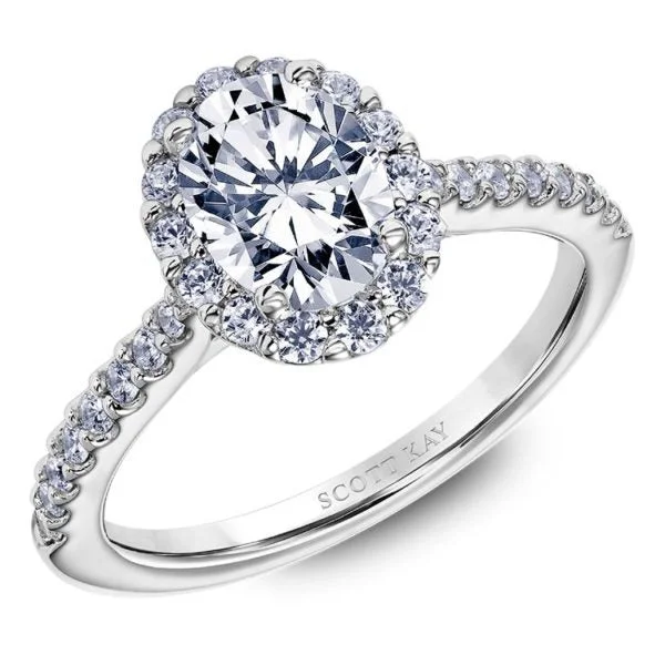 Scott Kay "Namaste" Halo Engagement Ring