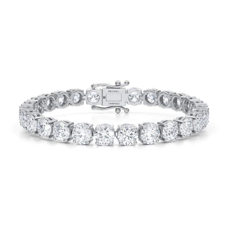 24 Carat Lab Grown Diamond Tennis Bracelet