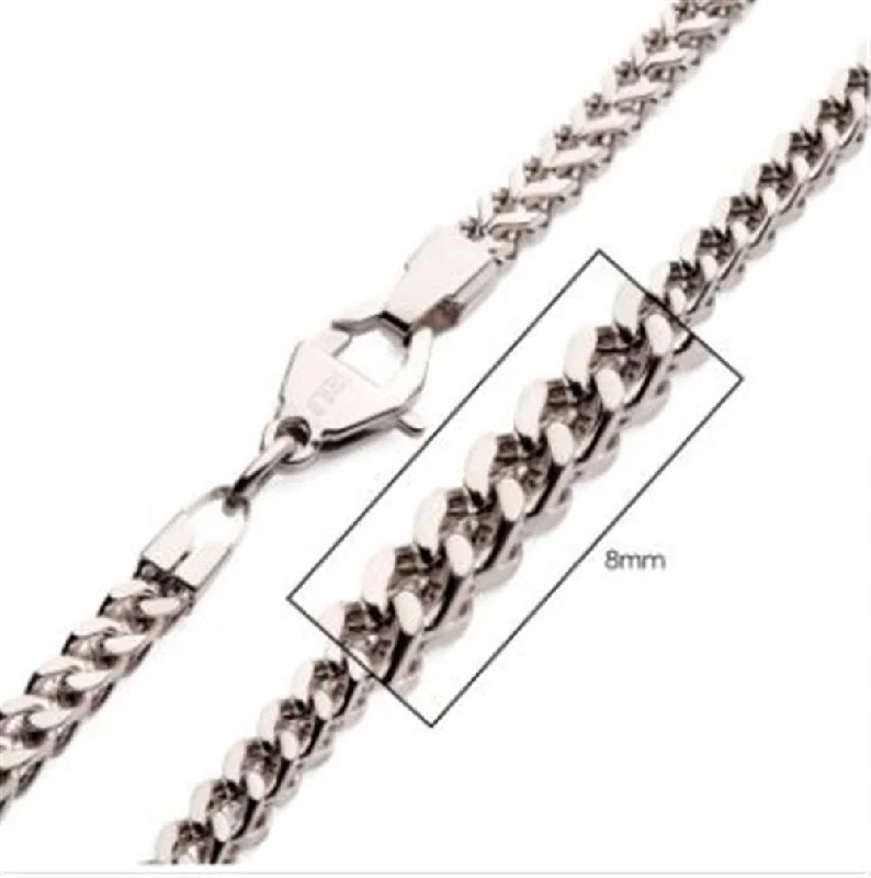 8mm Steel Franco Chain | 22" | INOX