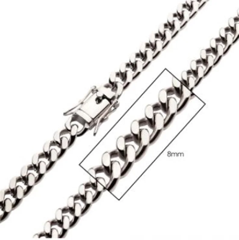 8mm Steel Miami Cuban Chain | 20" | INOX