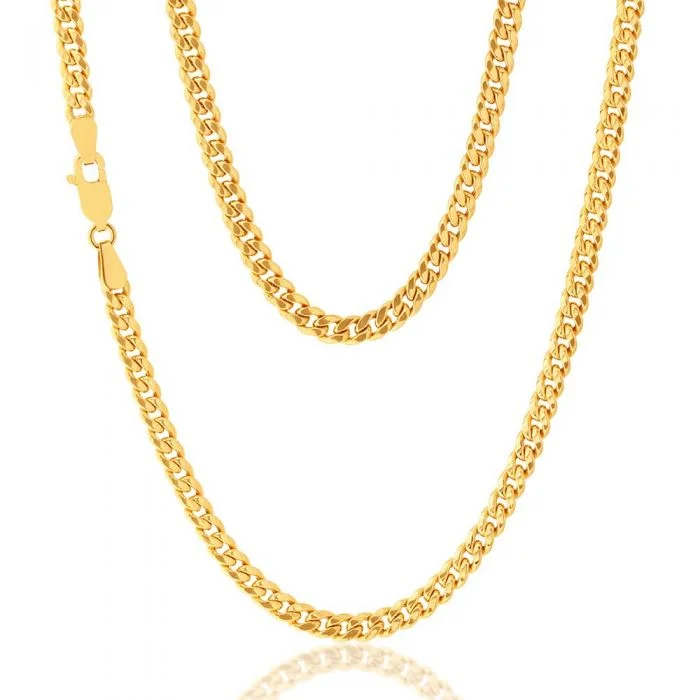 9ct Yellow Gold 45cm Curb Chain