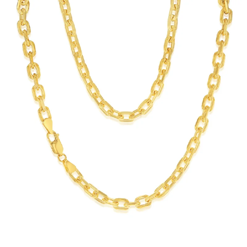 9ct Yellow Gold Silverfilled 160Gauge 45cm Chain