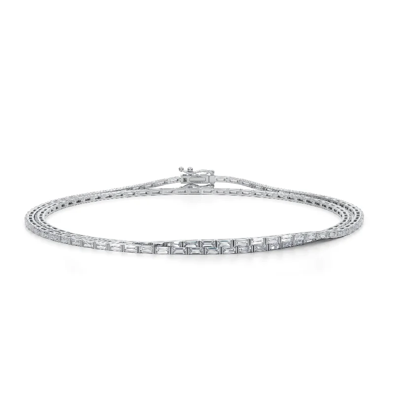 7 Carat Baugette Tennis Bracelet