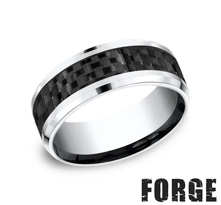 Benchmark Cobalt/Carbon Fiber Men's Wedding Band