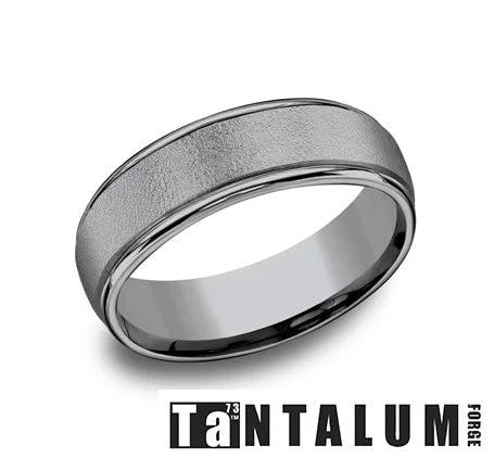 Benchmark Grey Tantalum Men's Wedding Band