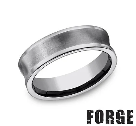 Benchmark Tungsten Men's Wedding Band