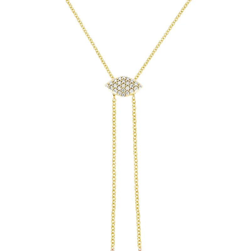 Gemma Slider Necklace - Yellow Gold