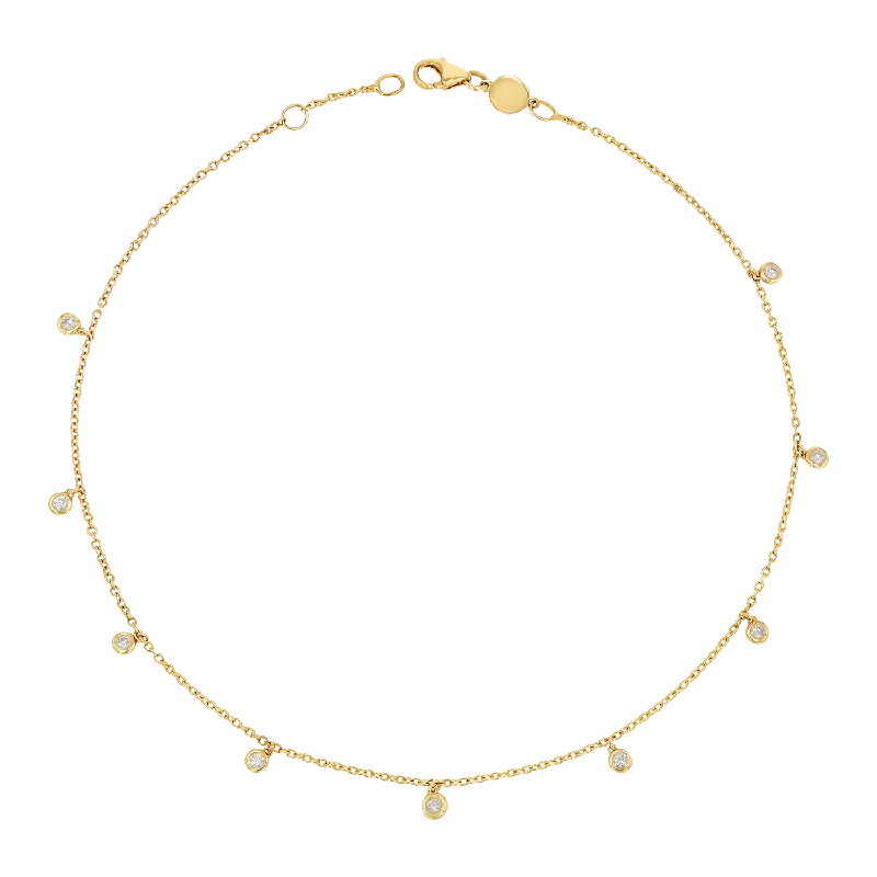 Diamond Drop Anklet