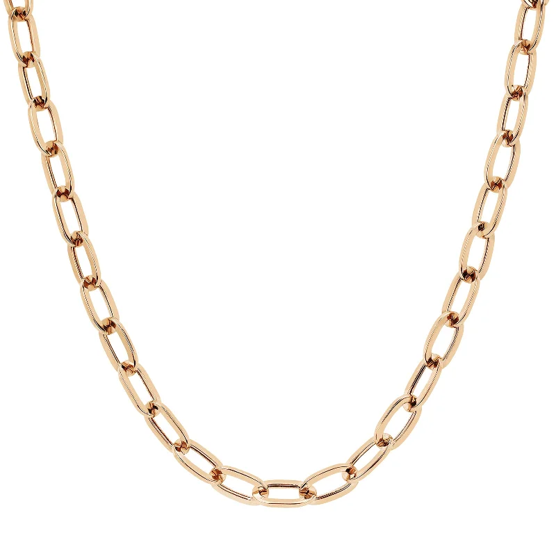 Jumbo Link Necklace - Rose Gold