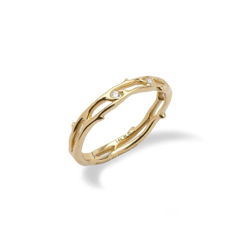 Heritage Ring in Gold with Diamonds