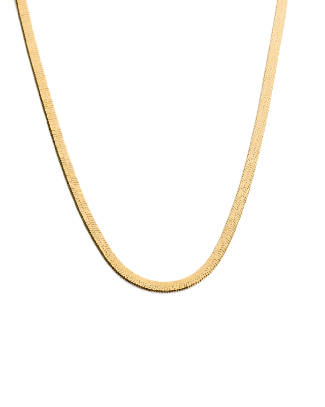 HERRINGBONE CHAIN (18K GOLD VERMEIL)