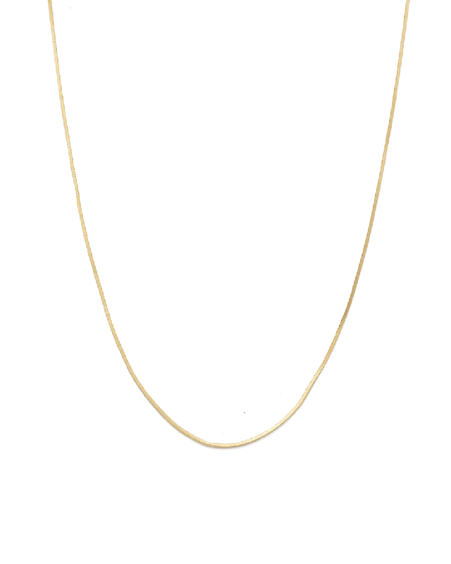 LAST LIGHT CHAIN NECKLACE (18K GOLD PLATED)