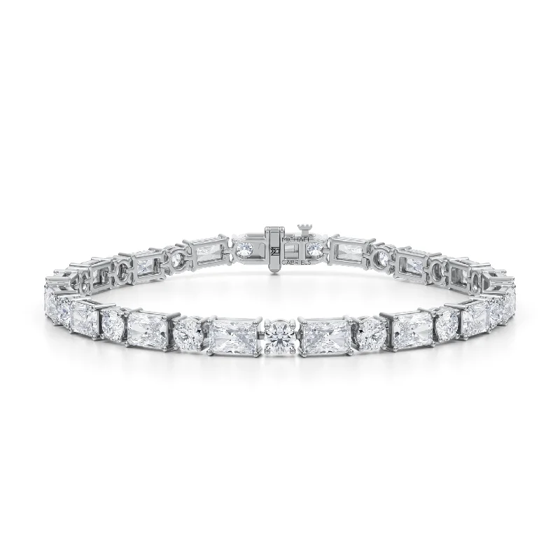 Radiant & Round Alternating Tennis Bracelet