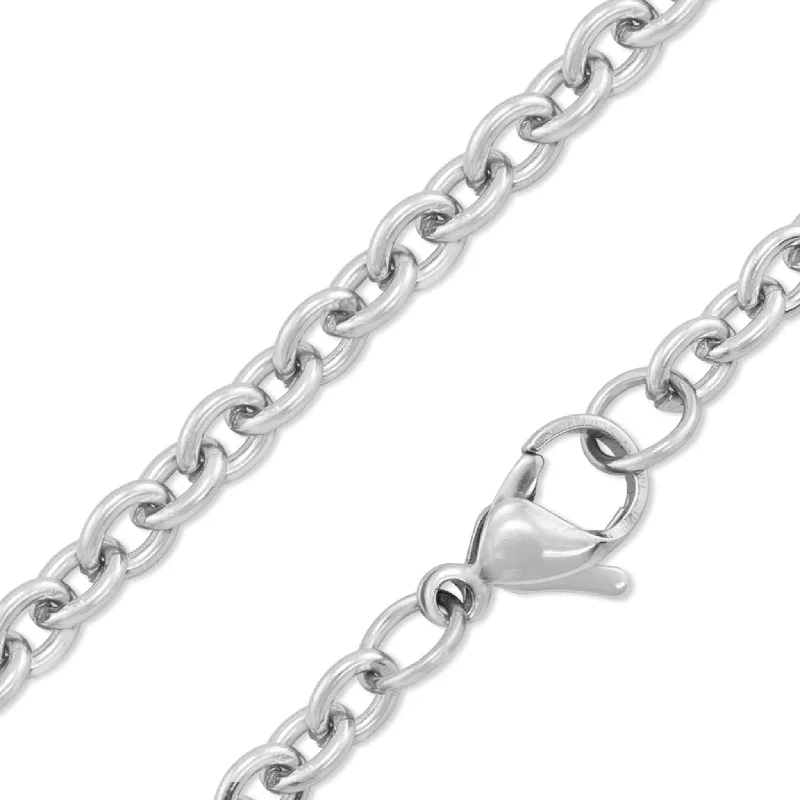 Stainless Steel 4mm Cable Chain Necklace / CHN2503