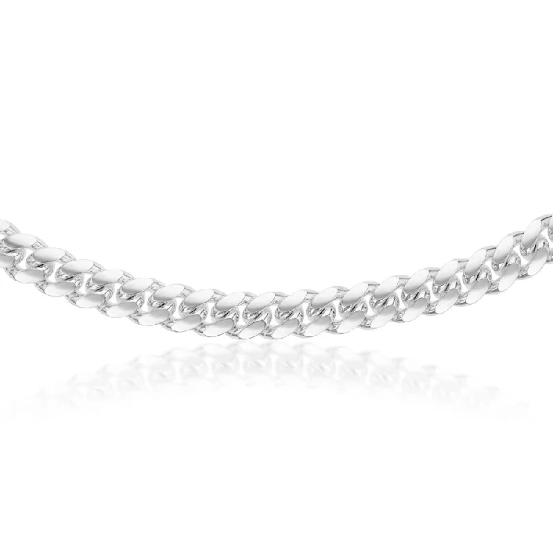 Sterling Silver Curb 350 Gauge 55cm Chain