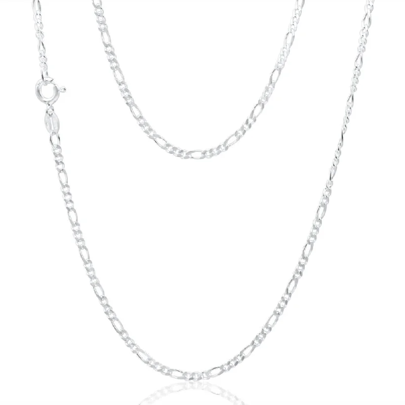 Sterling Silver Figaro 50cm Chain