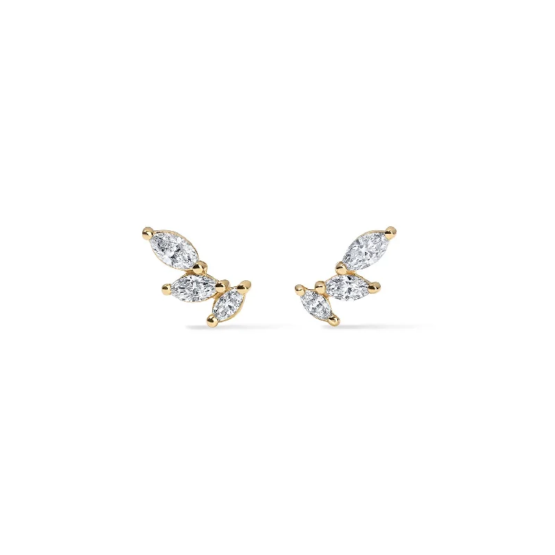 Diamond Marquise Studs