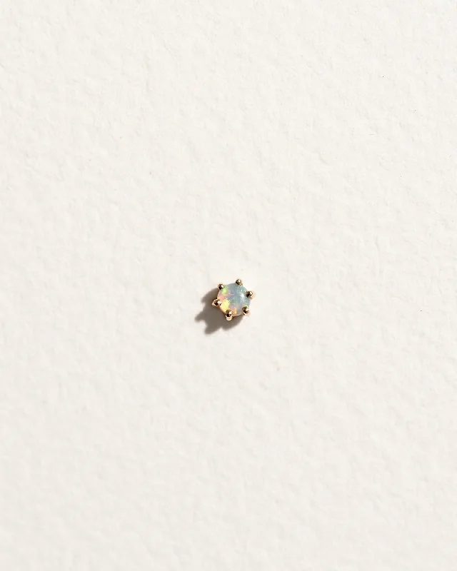 6 Prong Opal Stud