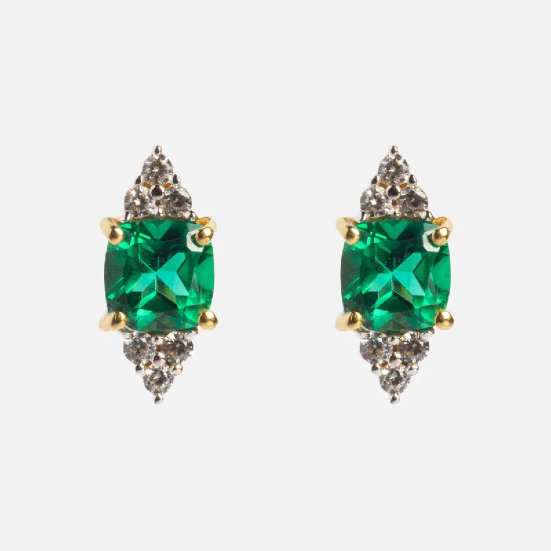 Solid Gold 2024 May Capsule Classic Emerald Studs