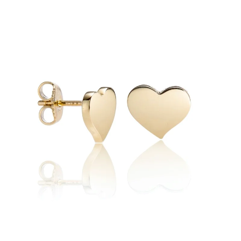 Gold Heart Earrings