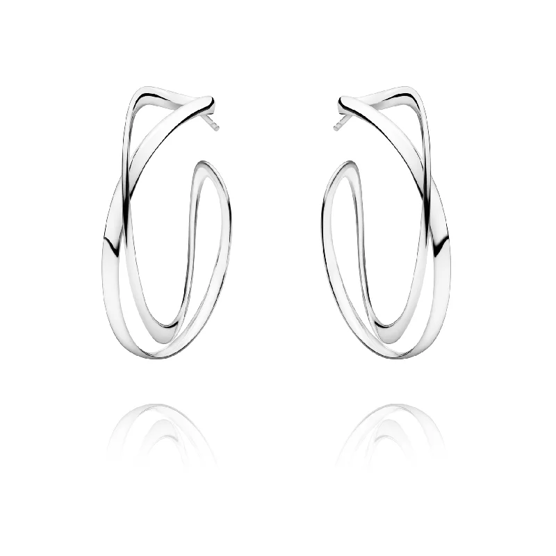 Infinity Hoop Earrings, Large