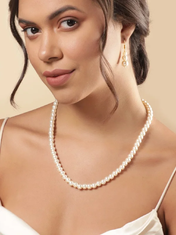 Rubans Pearlescent Perfection Exquisite Beaded Necklace Set