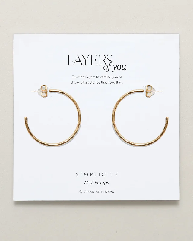 Simplicity Midi Hoop Earrings