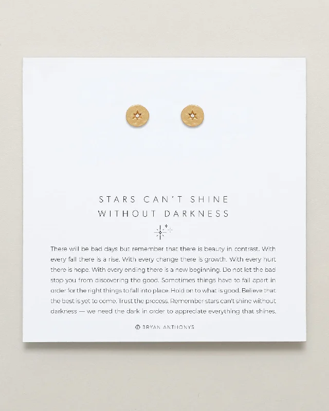 Stars Can't Shine Without Darkness Earrings