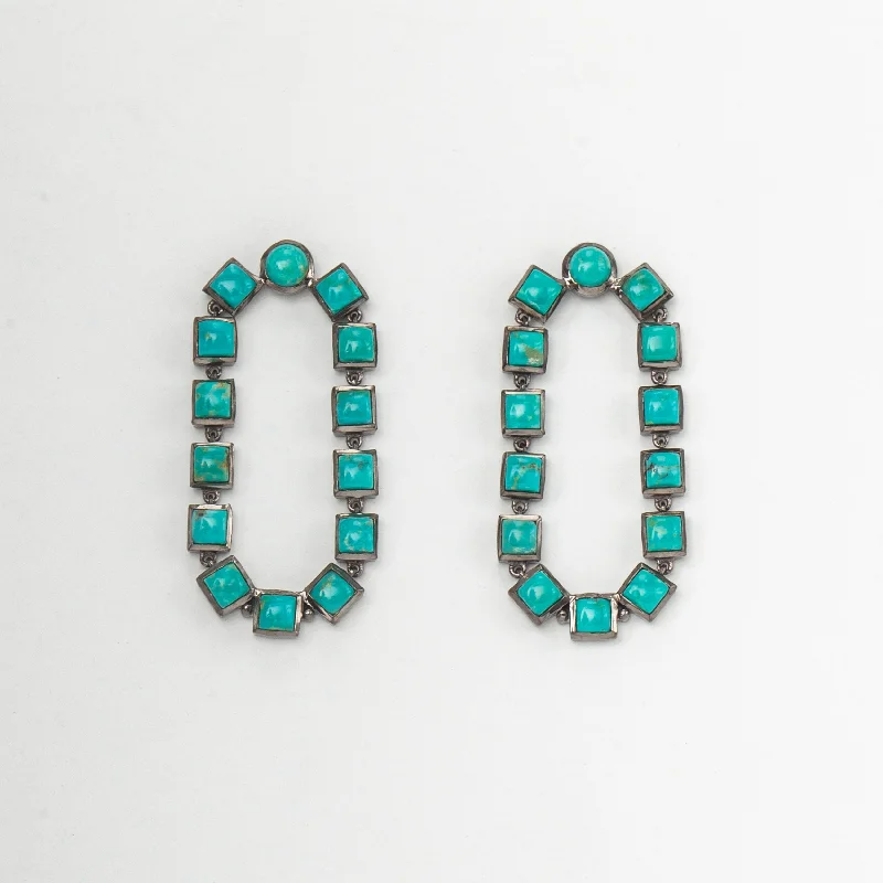 Turquoise Loop Earrings