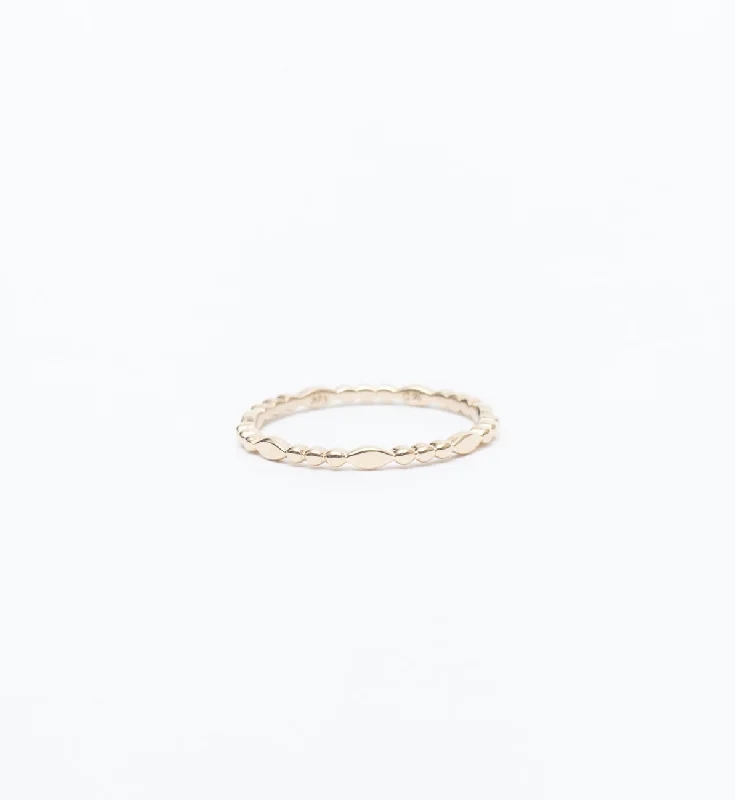 Gold Marquise Beaded Band