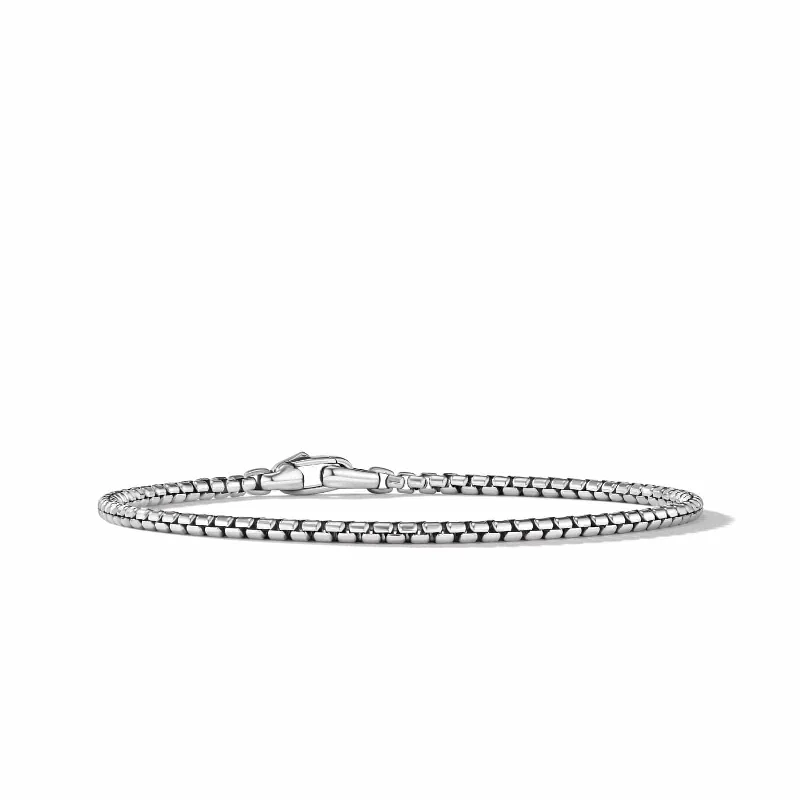 Box Chain Bracelet in Sterling Silver, 2.7mm