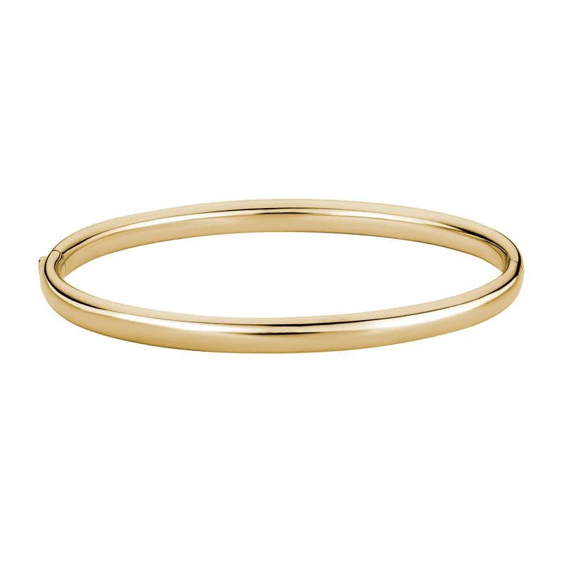 14K Yellow Gold Polished Bangle Bracelet