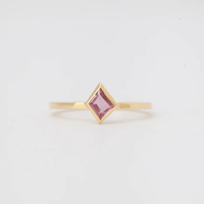 0.50 ct Pink Sapphire Mosaic Stack Ring