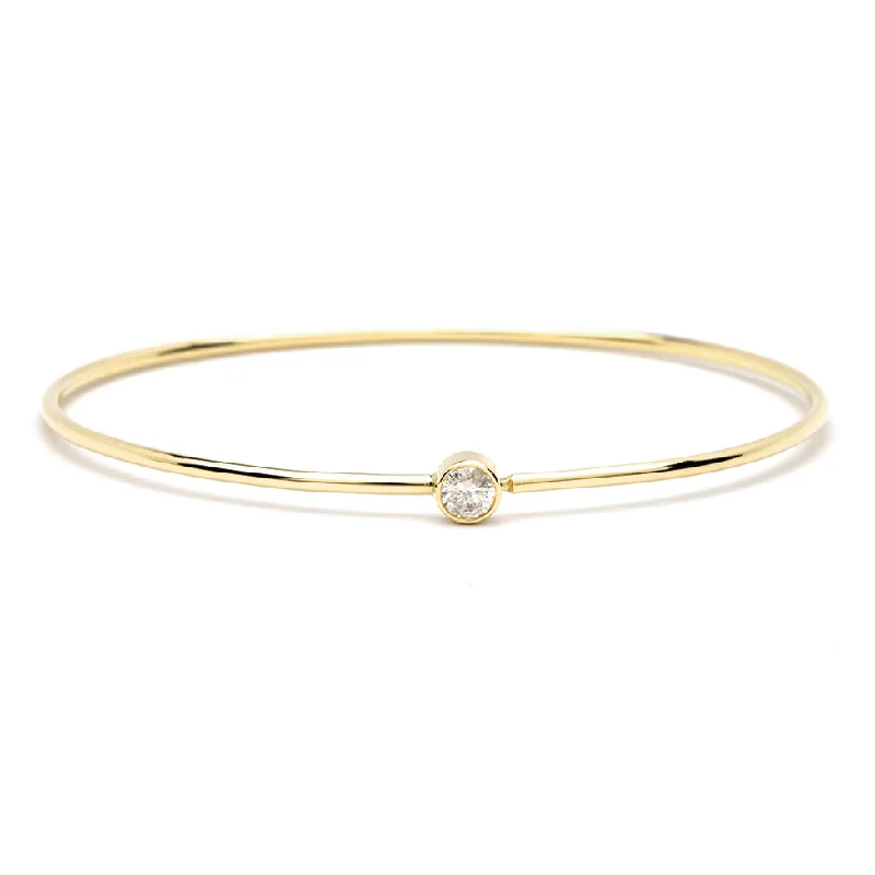 Bangle Diamond Bracelet in 14K Yellow Gold (.25ctw)