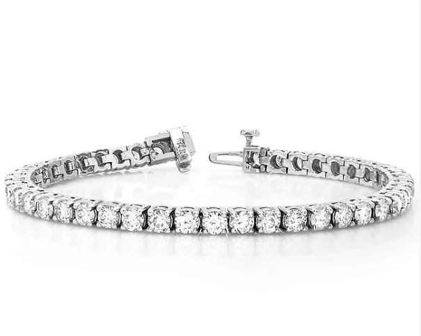 Bremer Jewelry Tennis Diamond Bracelet in 14K White Gold (11.48ctw)