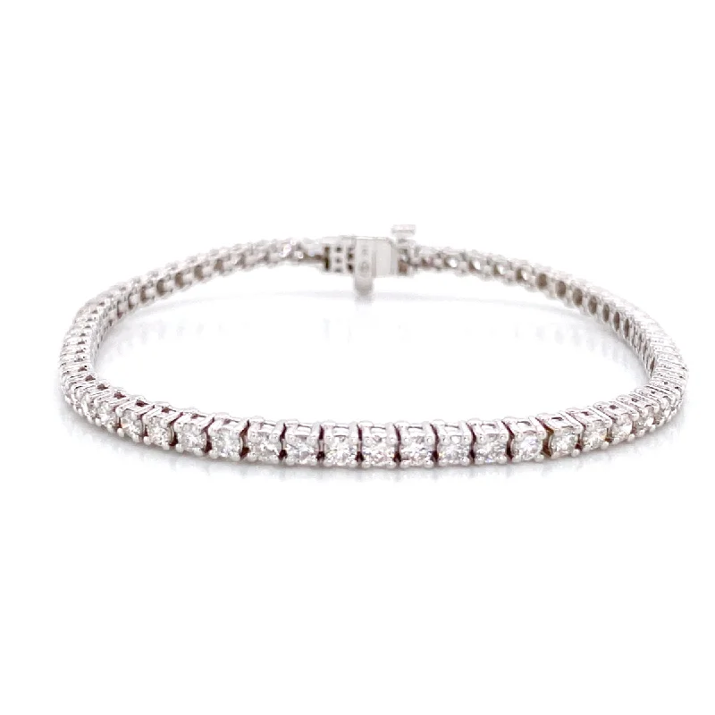 Bremer Jewelry Tennis Diamond Bracelet in 14K White Gold (3.00ctw)