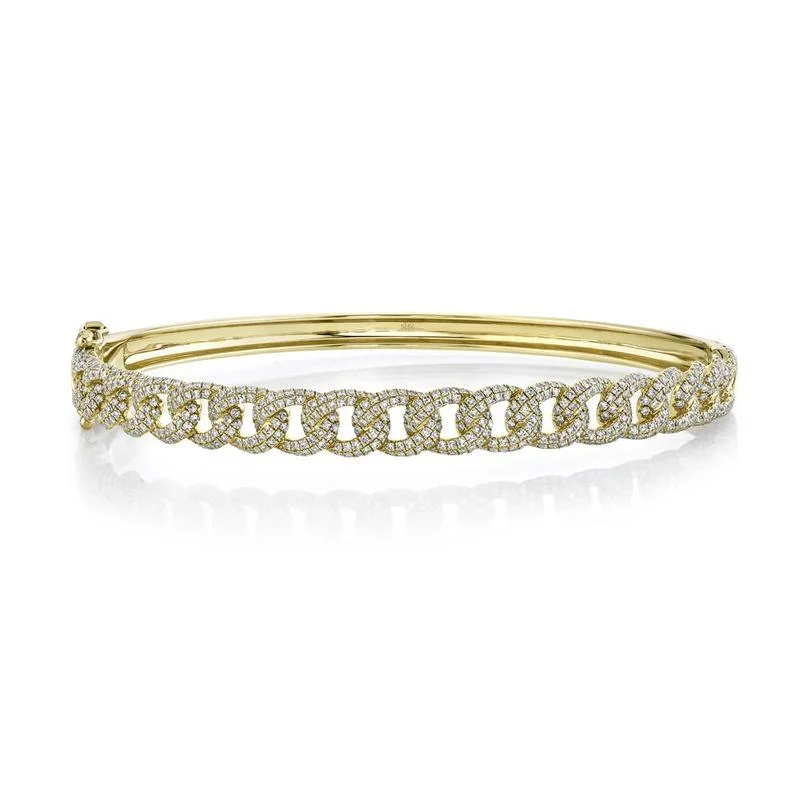 Pavé Cuban Link Bangle