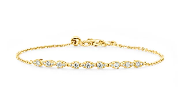 Hearts On Fire Aerial Dewdrop Diamond Bracelet in 18K Yellow Gold (.43ctw)