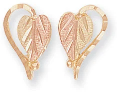 Landstrom's Black Hills Gold Half Heart Earrings