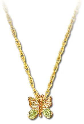 Landstrom's Black Hills Gold Petite Butterfly Pendant