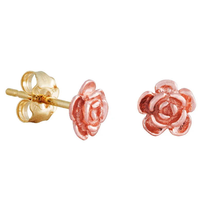 Landstrom's Black Hills Gold Rose Earrings