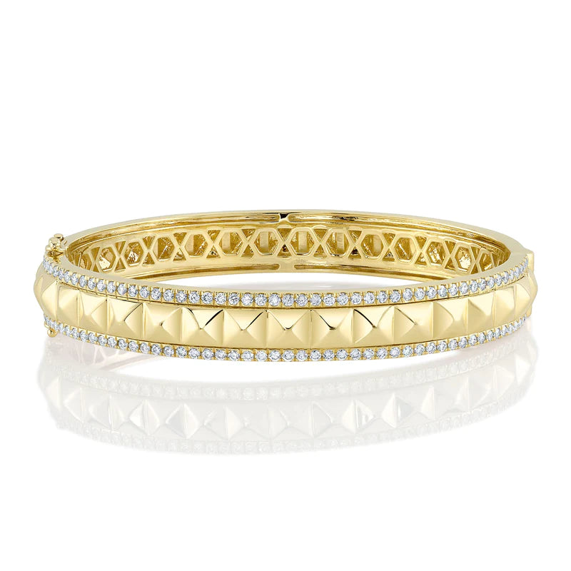 Stud+ Pavé Diamond Bangle